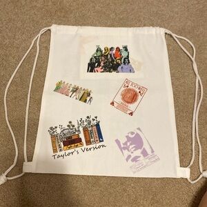 Custom made Taylor cinch backpack- Emery on  bag. So cute never carried. NWOT